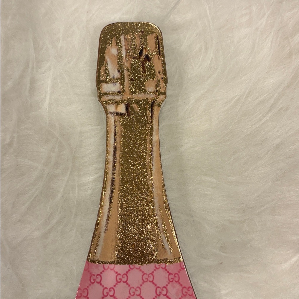 New 🥂 Gucci Luxury Champagne Bottle Home Wood Fashion Decor - Picture 4 of 6